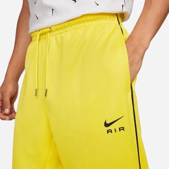 Nike Air Jogger Poly Knit Bottoms Yellow Strike Mens Running Pants DQ4218 765 - Picture 2 of 11
